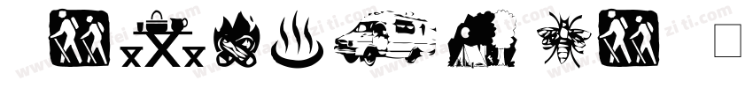 Camping day字体转换